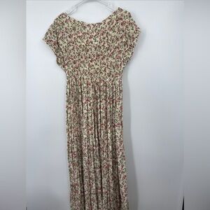 Floral Cottage Core 80’s Vintage Dress By EXPO Made USA Sz S Embroidered